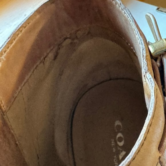 Coach Hewes ankle Booties Ginger tan color; size 8M - Picture 12 of 12